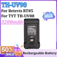 New TH-UV98 7.4V 3200mAh Rechargeable Li-ion Battery Pack for Retevis RT85 for TYT TH-UV88 Two Way R
