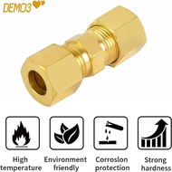 [DEMO3] Tube Fitting Connector, Multiple Sizes Brass Brass Compression Fitting, Connector Straight C