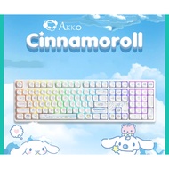 (SG) AKKO CINNAMOROLL 5108B PLUS FULL SIZE RGB MECHANICAL GAMING KEYBOARD HOT - SWAPPABLE