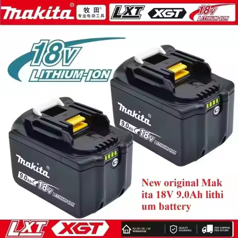 Original Makita battery 18V 9.0AH/6AH/5AH rechargeable battery, power tool BL1830 BL1840、BL1850、BL18