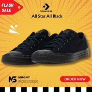 รุ่นฮิต Converse all star all black  รองเท้าผ้าใบคอนเวิร์ส สีดำ Unisex