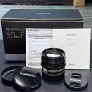 (Mint) Voigtlander Helier classic 50mm F1.5 VM for Leica M full packing