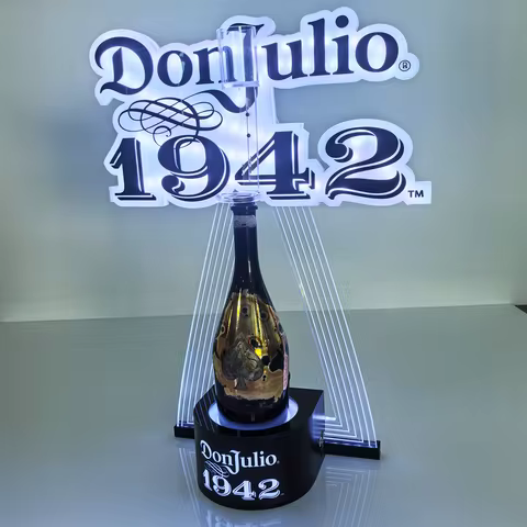 DON JULIO 1942 Tequila Bottle Presenter Glow Bar Champagne Wine Bottle Glorifier Display VIP Service