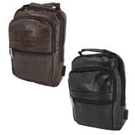 Debe Leather Backpack Genuine Leather Bagpack Computer bag Leather Men PU991