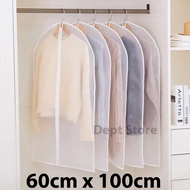 60 X 100 PEVA Anti-Dust Zippered Clothes Cover Gown Suit Cover
