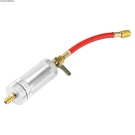 CLEIGHTEEN8H Oil Injector, 1/4" SAE R134A Compatible Dye Injector, Durable 2 Oz R12 Compatible R22 C