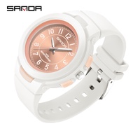 SANDA Waterproof Universal Watch Leisure Sports Watch - Solid Colour 6095-3