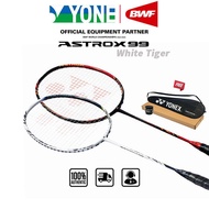 YONEX ASTROX 99 Pro White Tiger/RED/Orange.Raket badminton gentian karbon penuh 26-30LBS