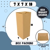 Box 7x7x18 Cardboard A0 Packing Box Packaging Box Souvenir Box Tumblr Bottle Medicine Honey Racing C