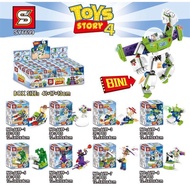 [SG Ready Stocks] Sembo Blocks SY6699 Toys Story 4 Mini Figurine 8 Pieces Collection Educational Nano Kids Toys