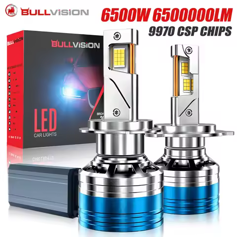 Bullvision H7 LED Canbus Car Headlight 6500W H11 H4 H1 HB3 9005 HB4 9006 H8 H9 Lights Plug-N-Play Bu