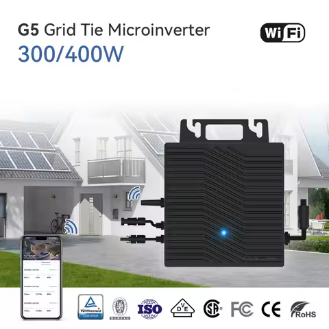 300W 400W Solar Inverter Pure Sine Wave Grid Tie Microinverter 16-60VDC To AC 230V Home Appliance MP