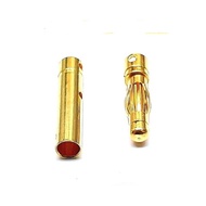 BANANA PLUG 4mm FOR MOTORCYCLES to ESC SOCKET BANANA PLUG BRUSHLESS MOTORCYCLE SOCKET CABLE SIZE 14 