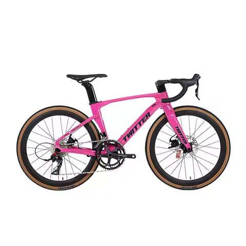Twitter Freedom 24 Inch Kids Bicycle 700C Disc Brake Thru Axle 12*142mm 22 Speed Carbon Fiber Childr