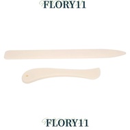 FLORY11 2pcs Bone Folder, Manual Tool Burnishing Tool Leather Craft Tool, Tracing Tools White ABS Pl