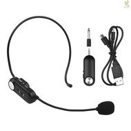 Headset All-Purpose Wireless Microphone UHF Wireless Mic Microphone System Built-in Battery with 3.5mm Plug/ 6.35mm Converter for Video Recording Vlogging Live   Came-022