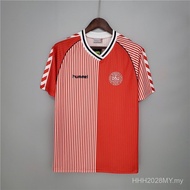 【Retro SSS+】Denmark 1986 Retro Home Red Football Jersey