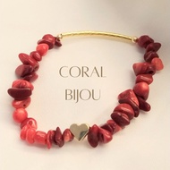 Coral Bijou Amour Handmade Bracelet