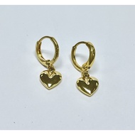21K Saudi Gold drop earrings 1set