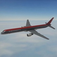 1: 200 Northwest Airlines Boeing B757-300 Assembled Simulation Airplane Model Static Collection Orna