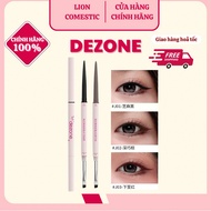 [DEZONE] Dezone Double-Headed Eyeliner Pencil with Convenient Eyeliner Brush, Long-lasting Waterproo
