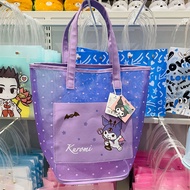 MINISO Sanrio Kuromi Cinnamon Dog Melody กระเป๋าถือ กระเป๋าสะพายไหล่ แบบตาข่ายใส ลายการ์ตูน Cinnamon