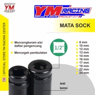 MATA 1/ 2 INCH YM RACING ANTI-CORROSI SOCKET WRENCH CONTENTS (1 PCS) 8 MM SHOCK SIZE 10 MM SHOCK/ 12