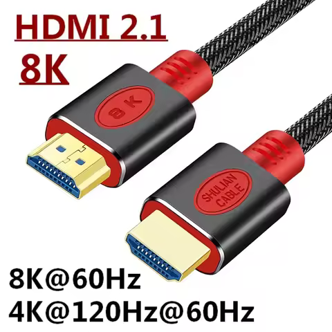 HDMI-com Cable 8K@60Hz 4K@120Hz Ultra ARC HDR High-Speed 48Gbps HDCP2.2 For Splitter Switch PS4 TV X