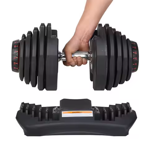 Factory Price Dumbbell Adjustable 24kg Free Weights Dumbbells Sets 24kg Dumbbell Set 15 Stages Fast 