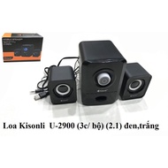Kisonli U-2900 speakers (3c/set) black, white (2.1)