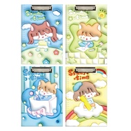 Gratis Ongkir - Papan Ujian Motif Karakter 3D /  Papan Dada Motif Karakter