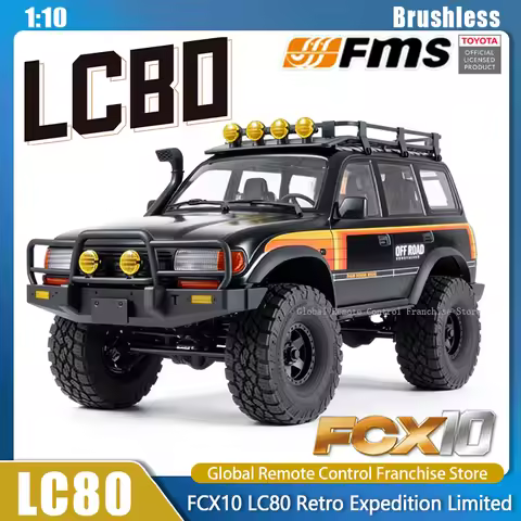 FMS FCX10 LC80 1/10 Rc Car LAND CRUISER Brushless Toyota LC80 Pro V2 Off Road Vehicle limited Editio