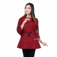 Terhemat Blouse Batik Jumbo Wanita Atasan Batik Jumbo