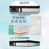 14.5'' Thickness Colil Spring Mattress/ With Euro Top + Pillow Top