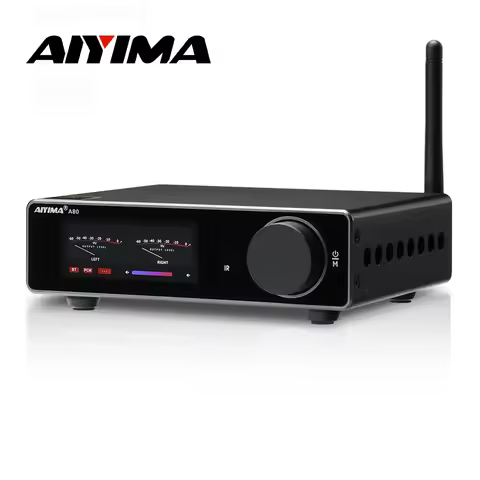AIYIMA A80 TPA3255 PFFB Bluetooth DAC Stereo Power Amplifier 300Wx2 Class D 2.0 HiRes Digital Amp wi