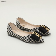 HELIVA HARPER Pointed Flats for Women Bow & Gold Chain Elegant HV1788-9