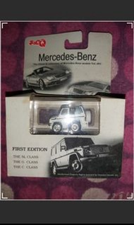 JAPAN TOMY CHORO Q MERCEDES BENZ G CLASS WHITE Car With Collectible Box Takara 車仔 Q車 車頭 Collection枱頭