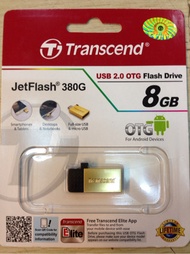 Flashdisk - Transcend - OTG 8GB USB2.0 JF380G (gold) 20170130