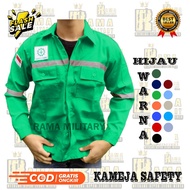 WEARPACK ATASAN PROYEK SAFETY KAMEJA ATASAN BAJU BENGKEL