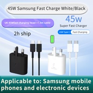 Samsung 45W Fast Charger Huawei/Xiaomi /Honor 20W/35W PD Fast Charger Adapters and Data Cables Set