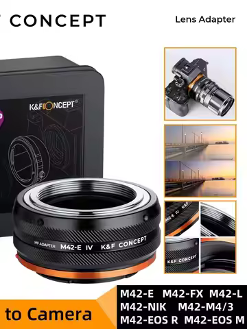 K&F Concept Camera Lens Adapter for M42 Mount Lens to Sony E NEX Canon EF EOS R EOS M Nikon F Z Fuji