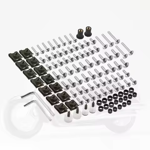 Tool Box Accessories Motorcycle Fairing Screws Kit 190 Pieces Body Screws for GSXR 600 750 1000 K1 K