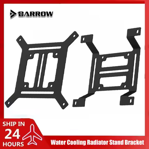 Barrow Water Cooling Radiator/Pump Stand Bracket, Convex Reservoir Support 120mm 140mm Fan Position 
