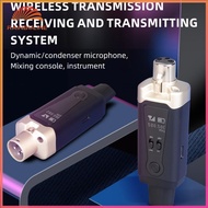 (rain)  UHF Wireless Mic System Converter 500-980MHz Microphone Wireless Transmitter Receiver Type-C Rechargeable for Musical Instrument