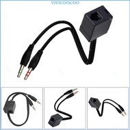 VIVI Computer Headphone Converter Female RJ9 to Male 3 5mm Plug Headset Adapter