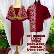 Readystock, SET BORNEO PUA KUMBU LELAKI DENGAN PEREMPUAN