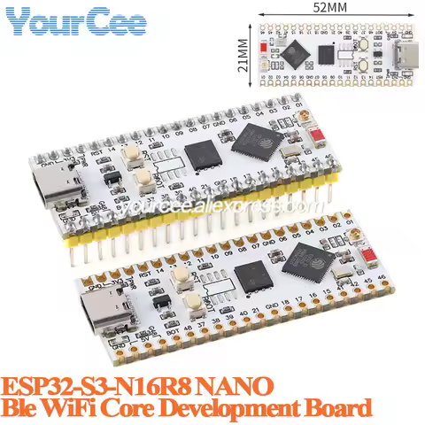 2pcs/1pc ESP32-S3-N16R8 ESP32 ESP32S3 N16R8 NANO Ble Compatible-Bluetooth WiFi Wireless Core Develop