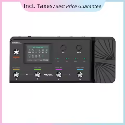 [Incl. Taxes] Audota AME-200 Pro Multi-Effects Processor AME200 Professional Guitar Effector Pedal f