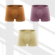 MiiOW 3 pcs Breathable Boxer กางเกงในชายพิมพ์นักมวยชายกางเกงในชายกางเกงไม่มีรอยต่อชุดชั้นใน M1270