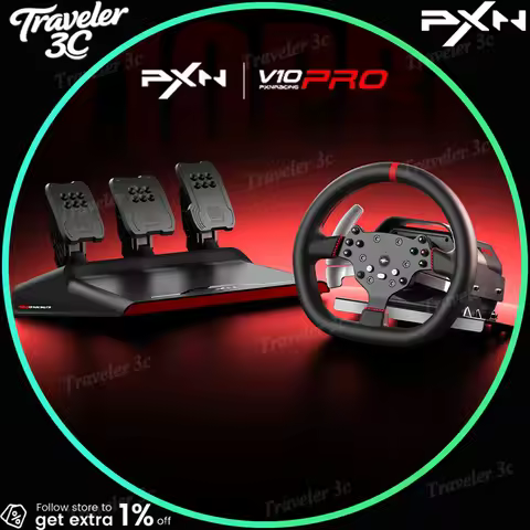 PXN V10 Pro Customized Gaming Car Simulator Racing Game Controller Pad Vibration Joysticks Gaming St
